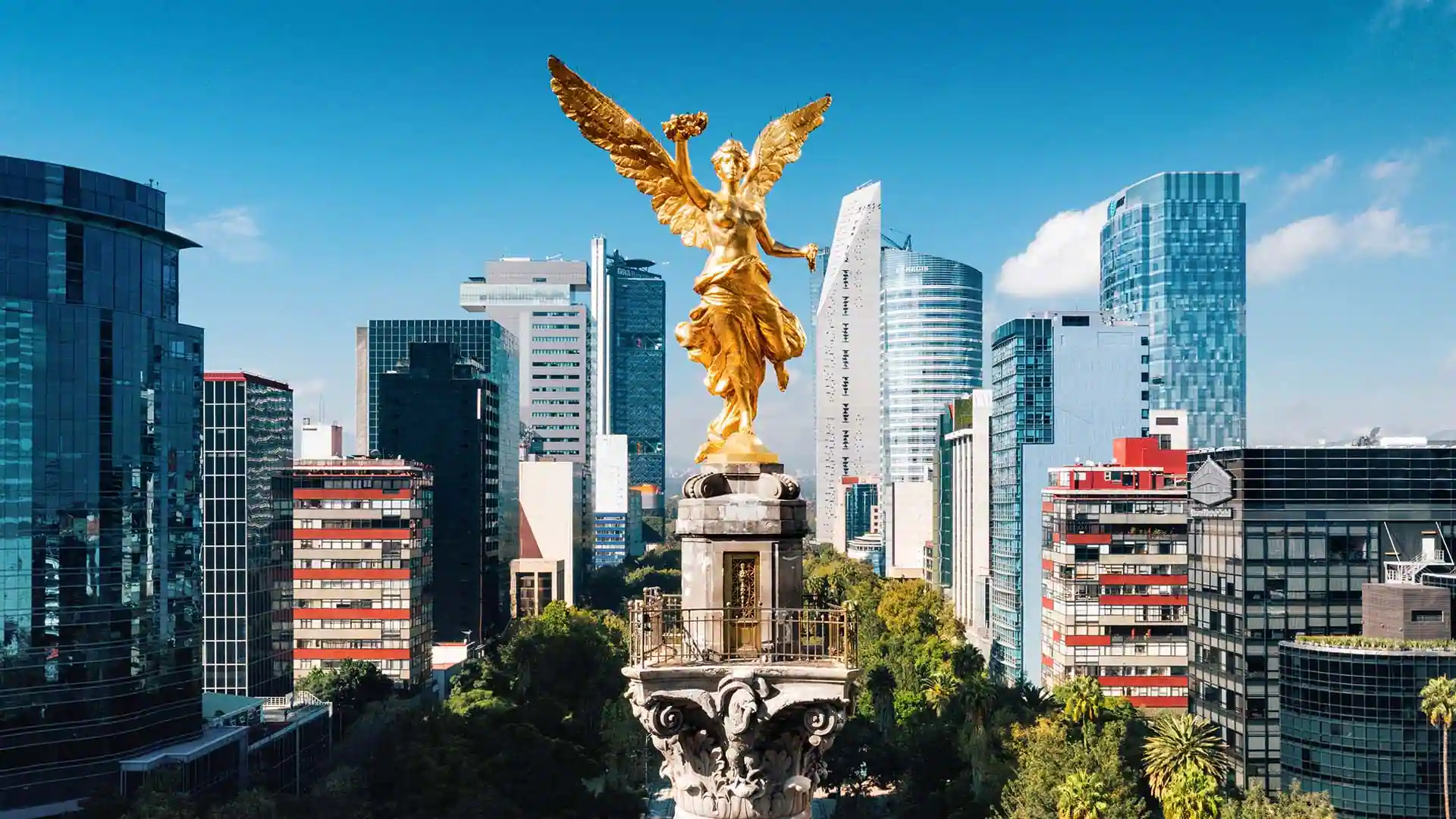 The Angel of Independence in Mexico City during the 2026 World Cup