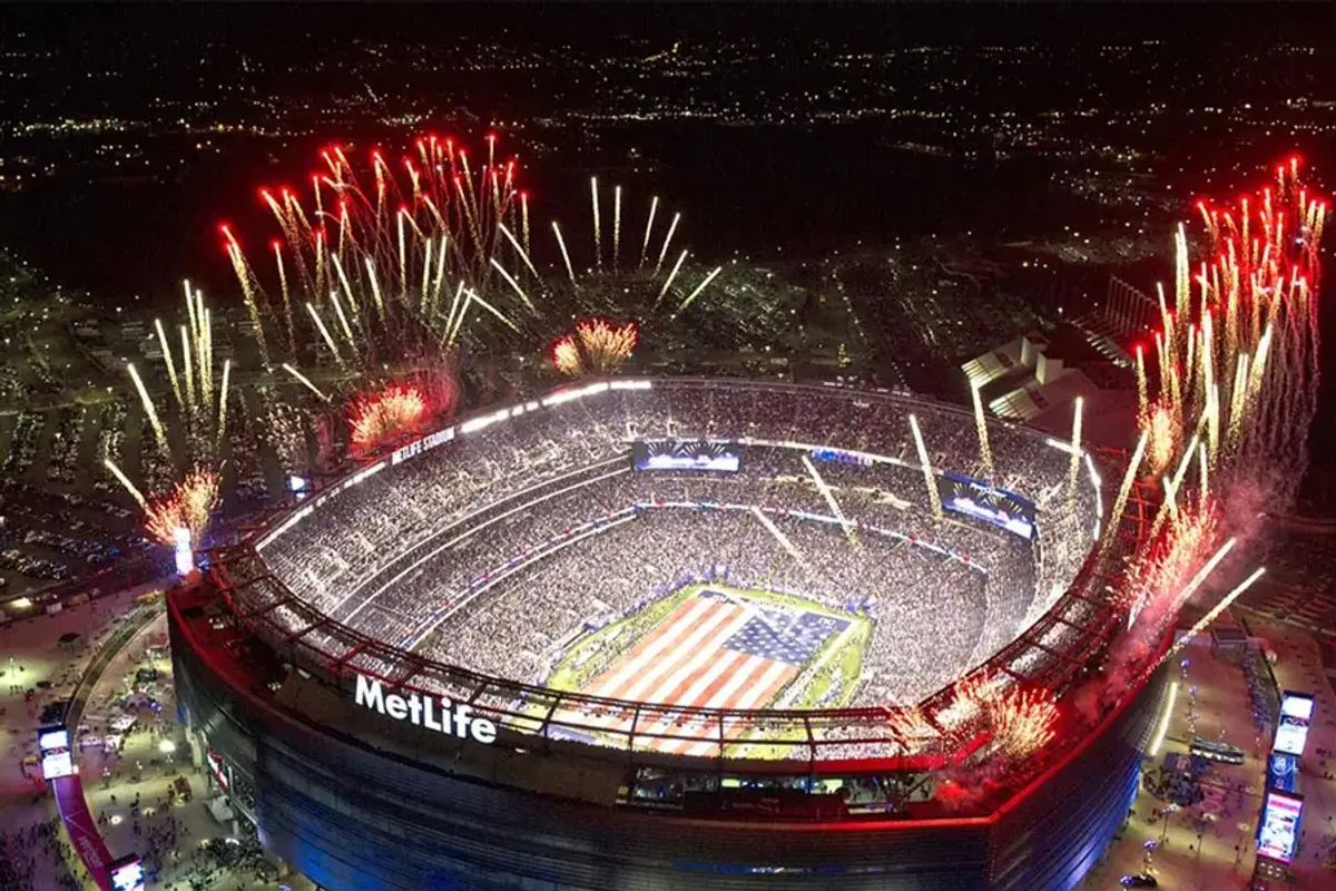 Atmosphere at MetLife Stadium ahead of the 2026 World Cup final