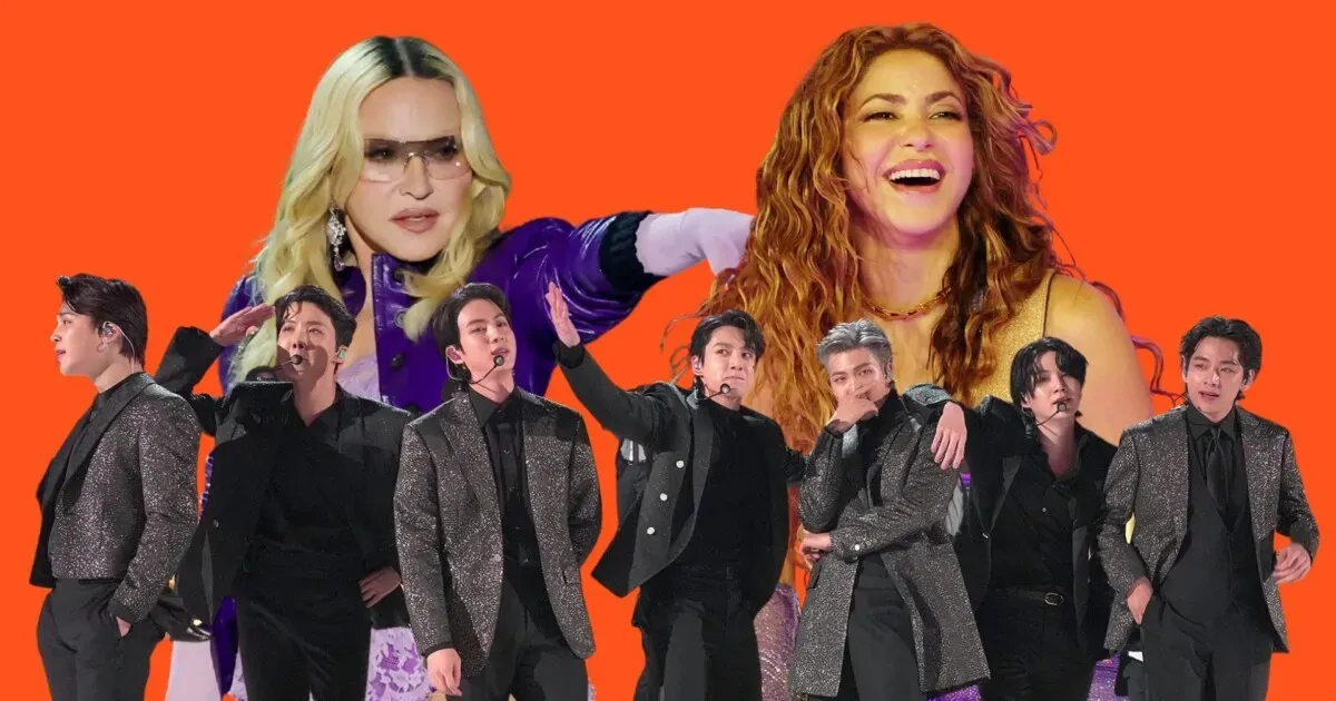 Madonna, Shakira and BTS headline the 2026 World Cup final halftime show at MetLife Stadium
