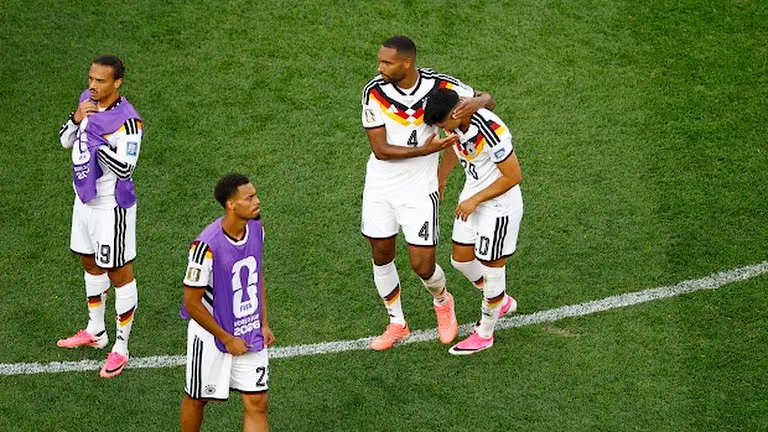 Paraguay celebrate their penalty shootout win over Germany at World Cup 2026