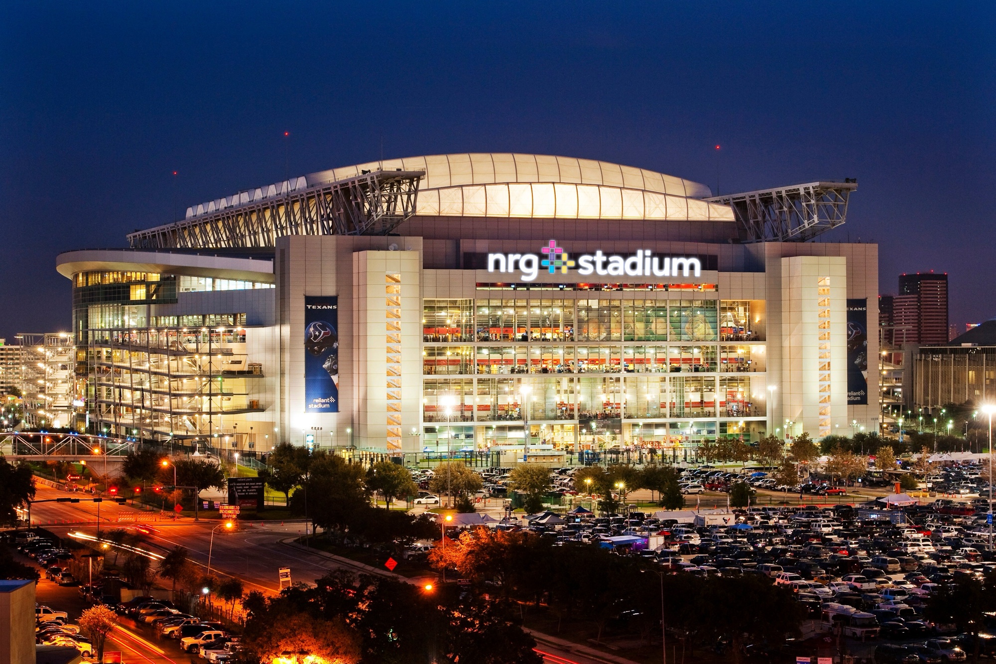 Houston Stadium, known as NRG Stadium, host of seven 2026 World Cup matches